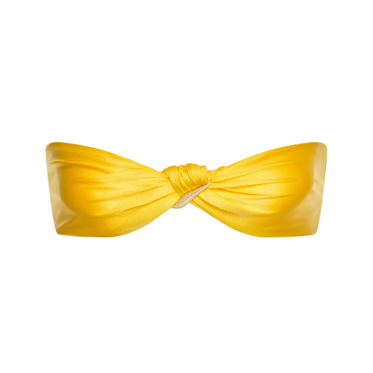 YELLOW PORTIA BANDEAU TOP