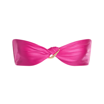 VIVA MAGENTA PORTIA BANDEAU TOP