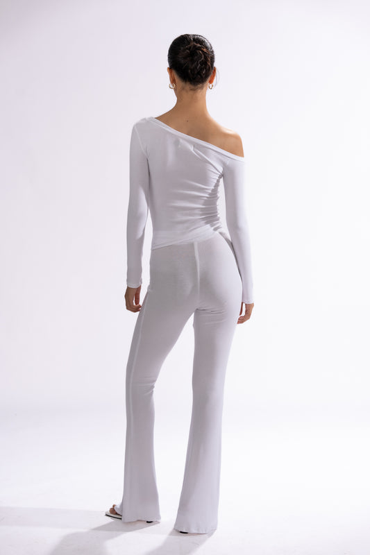 365 FLARED PANTS - WHITE