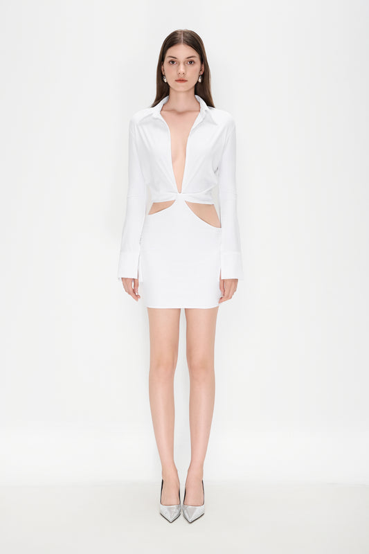 SANDRO OFF WHITE DRESS